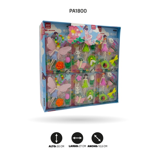[PA1800] BORRADOR HADAS CON ASCESORIOS BOX 24UNDQH-8751 [PAC4618]