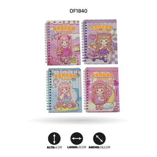 [PA1840] AGENDA XX-64K-086 PARA NIÑA DISP X 24[PAC4570]