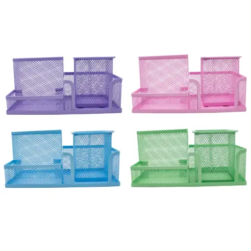 [OF1861] CANASTILLAS OFICINA ZJL-0032 4 COLORES PASTEL DISPLAY X4 [PAC4605]