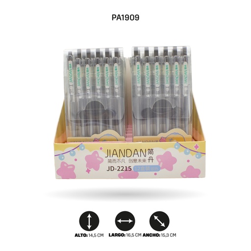[PA1909] LAPICERO METALIZADO DISPLAY X12 UND [PAC4645]