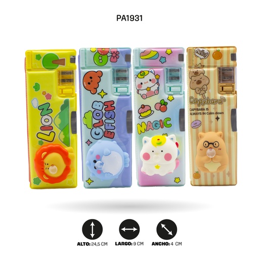 [PA1931] ESTUCHE MULTIFUNCIONAL DE ANIMALES CON GLOBO XPM-577-1/3/2 [PAC4676]