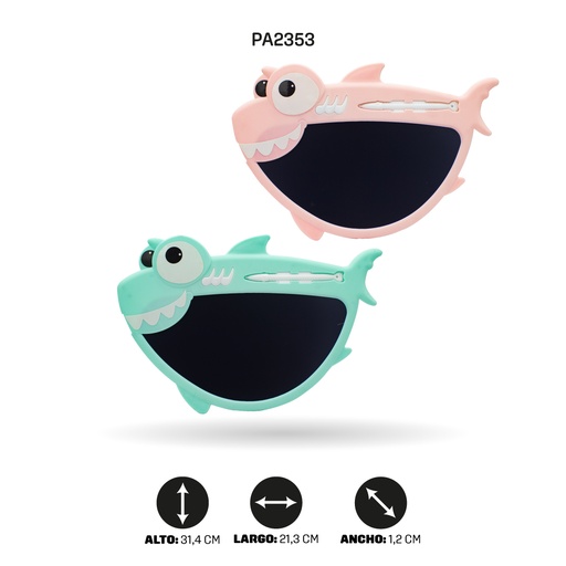 [PA2353] TABLET DE DIBUJO TIBURON LCD, 2 COLORES [PAC4728]