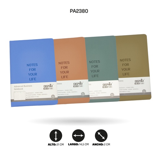 [PA2380] AGENDA TIPO CURINA NOTES FOR YOUR LIFE 25-78 [PAC4758]