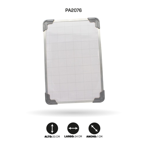 [PA2076] TABLERO NACIONAL CUADRICULADO 23CM X 34CM