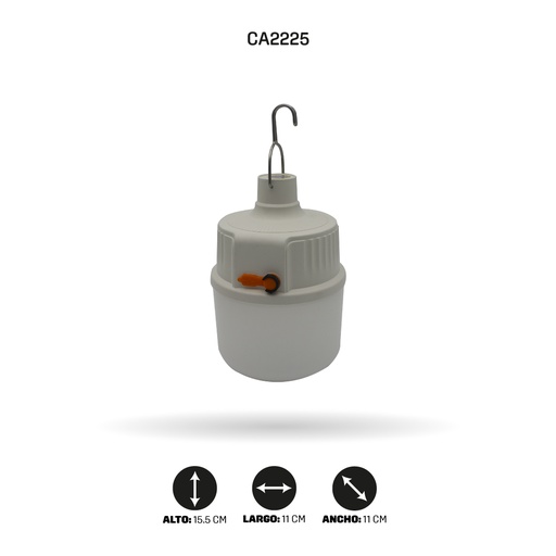 [CA2225] BOMBILLO RECARGABLE 5.5W TGX-1505 [PAC4471]