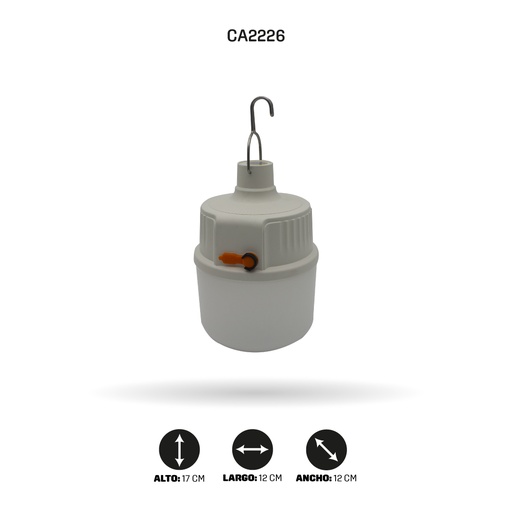 [CA2226] BOMBILLO RECARGABLE 8W TGX-1515 [PAC4472]