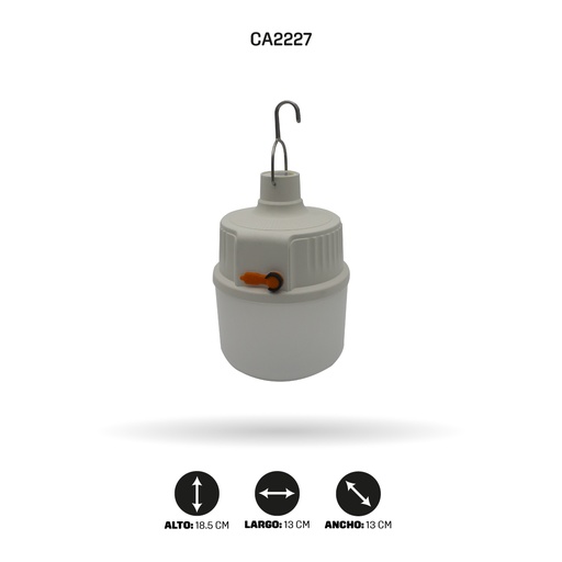 [CA2227] BOMBILLO RECARGABLE 10W TGX-1525 [PAC4473]