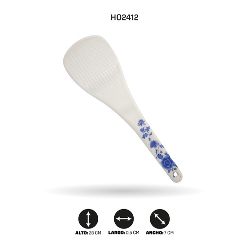 [HO2412] CUCHARA MELAMINA ARROCERA GRUESA 037 [PAC4435]
