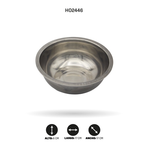[HO2446] BOWL DE ACERO 17CM [PAC5302]