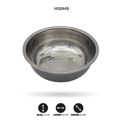 [HO2449] BOWL DE ACERO 23CM [PAC5305]