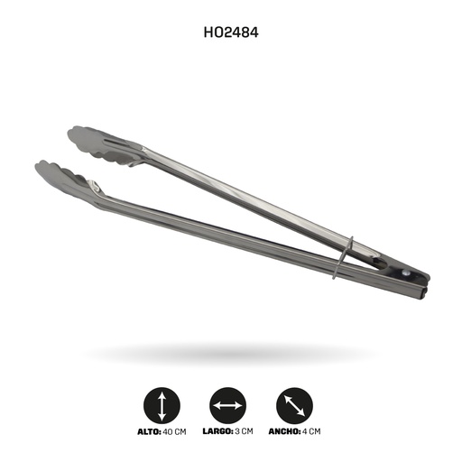 [HO2484] PINZA METALICA DE COCINA  YH0009 -40CM [PAC5336]