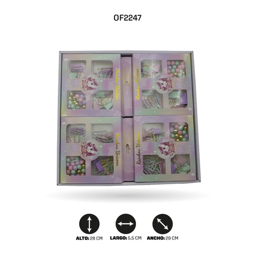 [OF2247] SET DE OFICINA PARA NIÑA SS7704 DISPLAY X12 [PAC4752]
