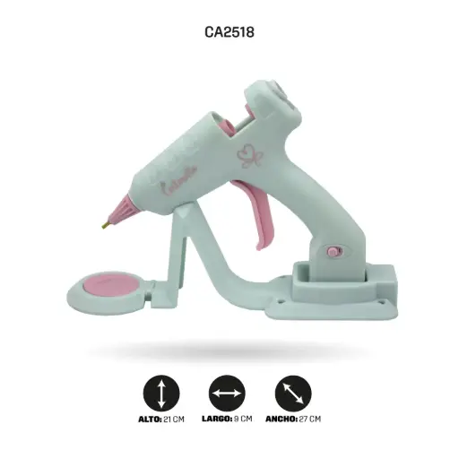 [CA2518] PISTOLA DE SILICONA CON BASE INALAMBRICA  CR-2024 [PAC5221]