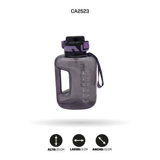 [HO2523] TERMO COLOR LILA CON AGARRADERA  G766 -1590ML [PAC4960]