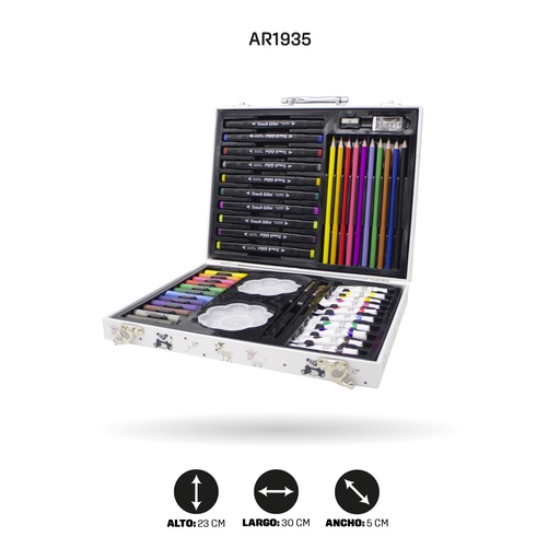 [AR1935] SET DE ARTE CAJA DE ANIMALES 50PCS 001 [PAC5402]