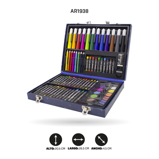 [AR1938] SET DE ARTE  MALETA DE ASTRONAUTA 76PCS  [PAC5404]