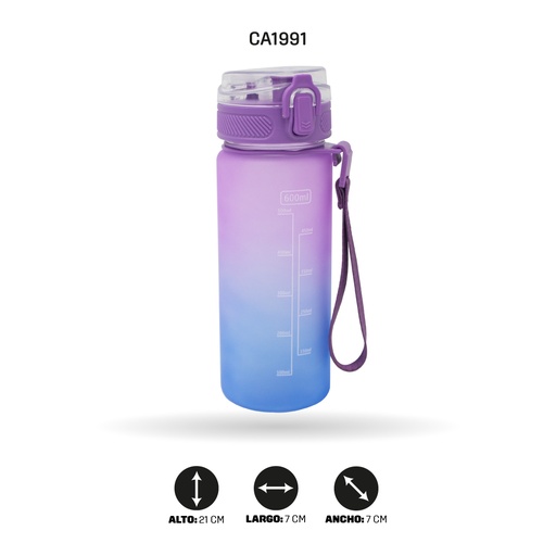 [CA1991] TERMO MORADO CON PEGATINAS DE DIAMANTES [PAC5863]