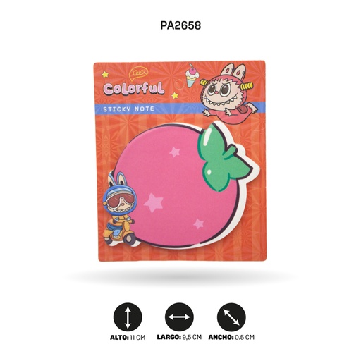 [PA2658] NOTAS ADHESIVA LABABU X 100 HOJAS B04-2 [PAC5770]