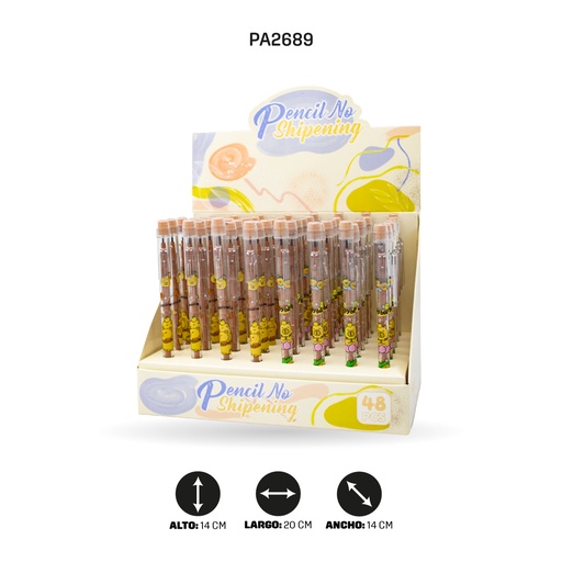 [PA2689] PORTAMINA 10 PUNTAS CAPYBARA CON BORRADOR YJC-6610A [PAC5793]