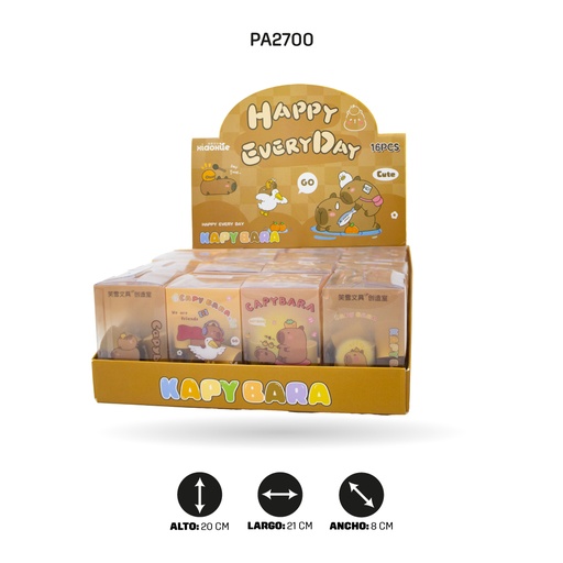 [PA2700] BORRADOR CAPYBARA XX-6056 [PAC5803]