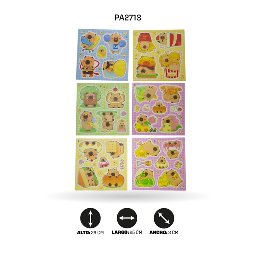 [PA2713] LIBRO MAGNETICO DE CAPYBARA MQ-734 MQ-635 [PAC5818]