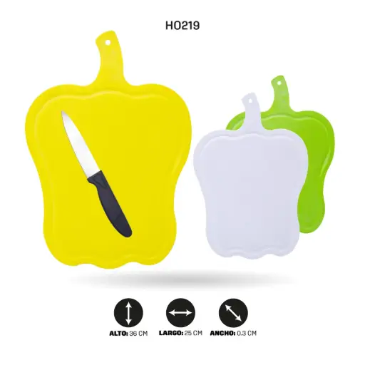[HO219] TABLA PIMENTÓN Y CUCHILLO N8806S [PAC6444]
