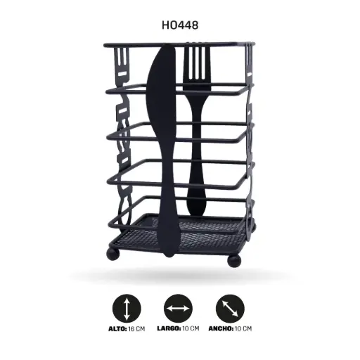 [HO448] PORTA CUBIERTOS CUADRADO [PAC6473]